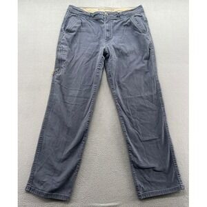 Legendary Outfitters Pants Mens Navy Blue Canvas Utility 36x32 Work Outdoor